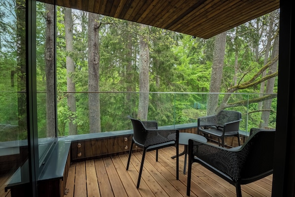 Deluxe Apartment | Terrace/patio - Enklawa Białowieska Forest & Spa (Hajnowka)