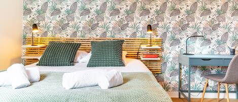 1 chambre, fer et planche à repasser, Wi-Fi gratuit, draps fournis
