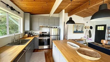 Fridge, oven, stovetop, dishwasher