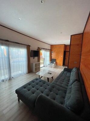 Vil·la | Sala d'estar | Televisor intel·ligent de 32 polzades amb canals digitals i Netflix 