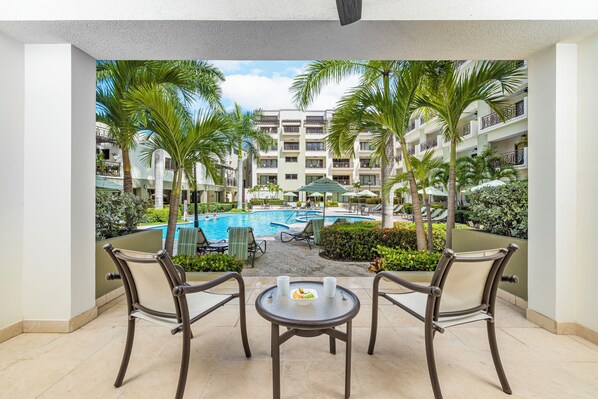 Apartment, 1 King Bed with Sofa bed, Pool View | Terrace/patio - Condo 1 one bed, Palm Beach (Noord)