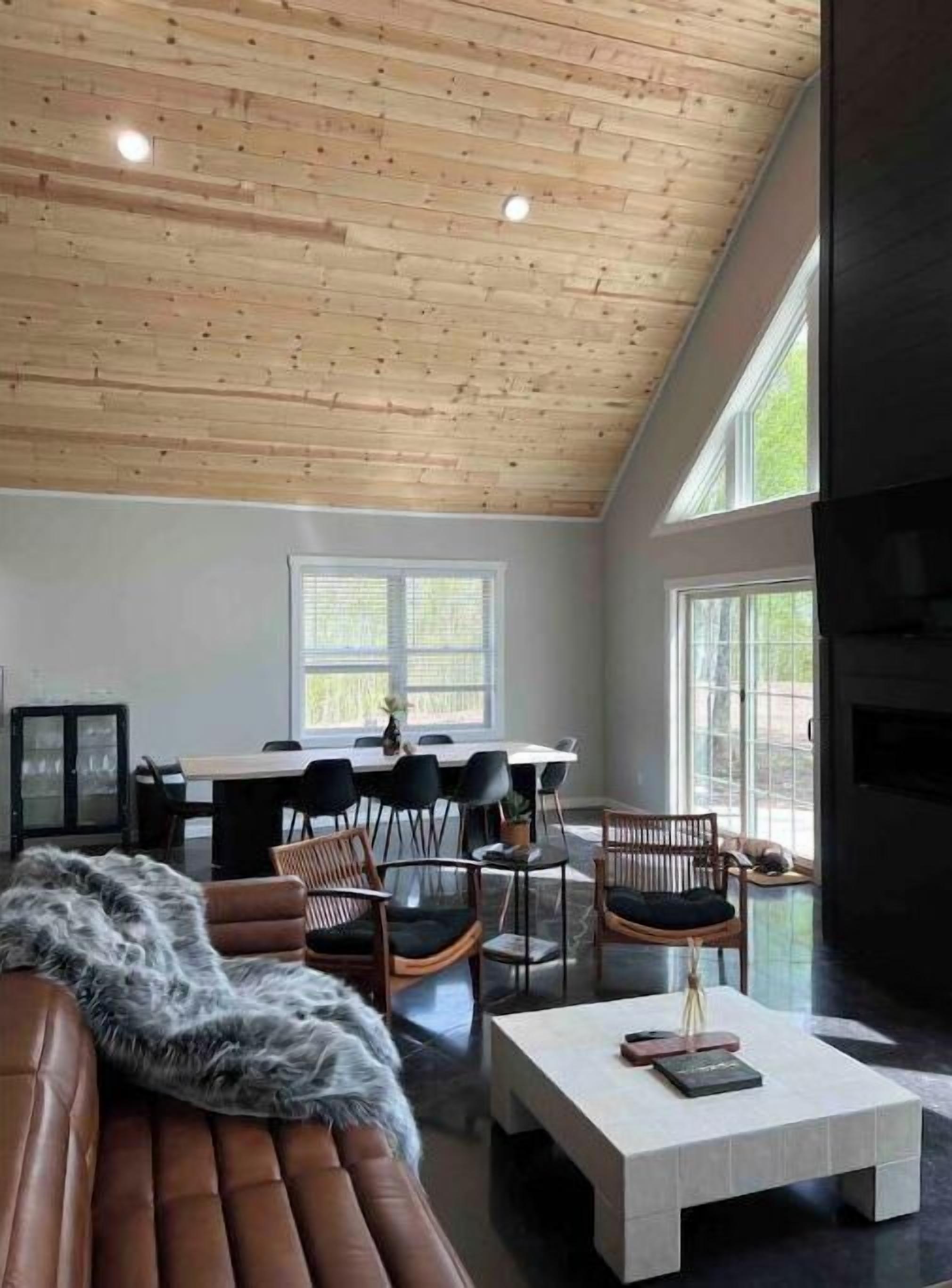 智能電視、壁爐、書籍