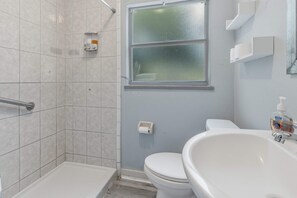 Shower, hair dryer