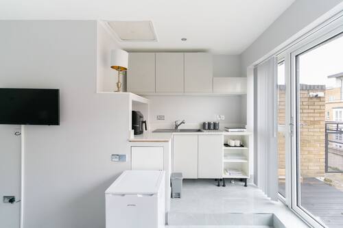 Appartement Penthouse exclusif, 1 lit double, salle de bain attenante | 1 chambre, draps en coton égyptien, literie de qualité