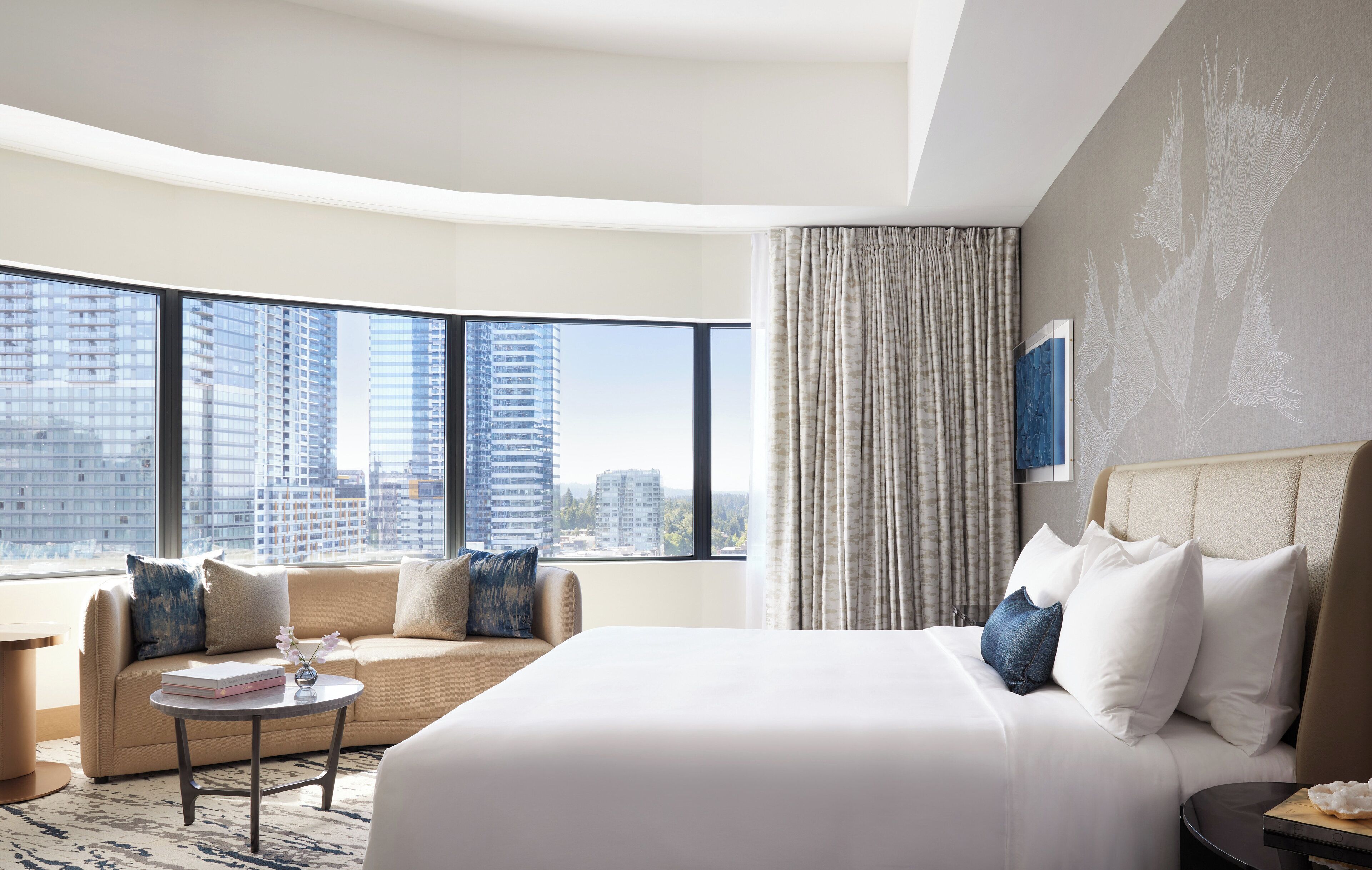 Egyptian cotton sheets, premium bedding, minibar, in-room safe