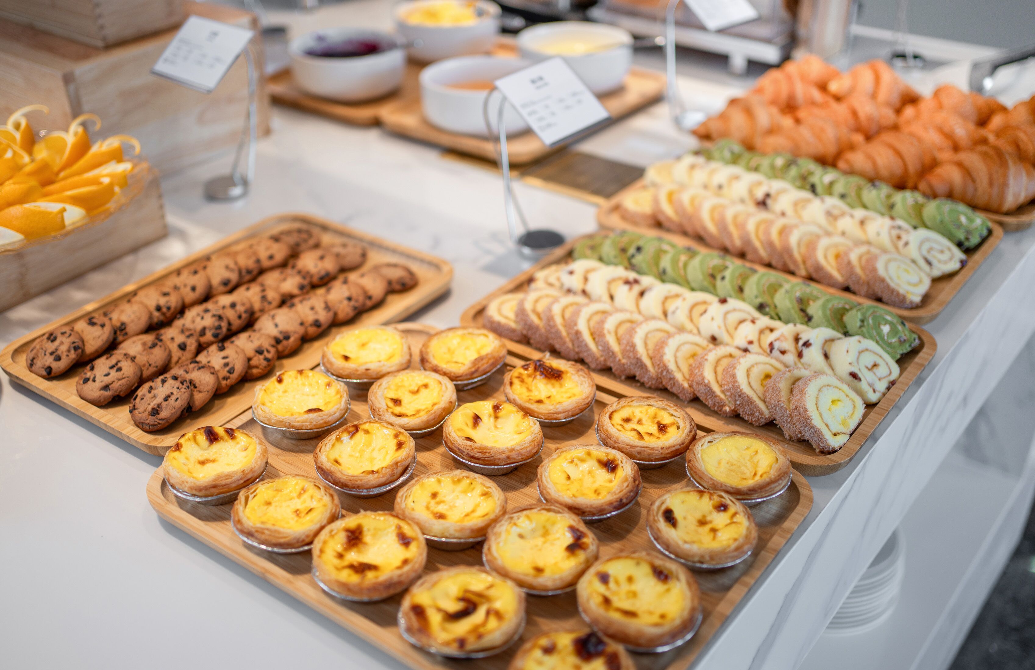 Free daily self-service breakfast 