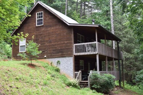 Holmes Cabin close to Helton Creek Falls