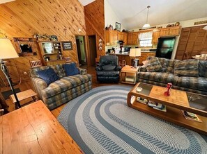 TV, fireplace - Bonnie Cabin close to Helton Creek Falls (Blairsville)