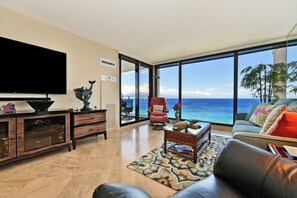 TV, DVD player - 1 Bedroom Oceanfront Penthouse - Mahana 1205 (Lahaina)