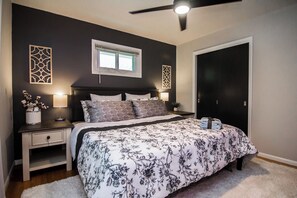 4 bedrooms, iron/ironing board, travel crib, free WiFi