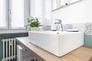 Ducha, secador de pelo, bidé y toallas