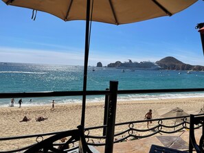 En la playa