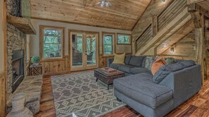 TV, fireplace, video games