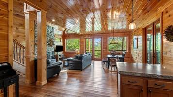 Télévision, cheminée