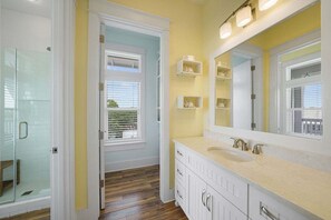 Shower, towels