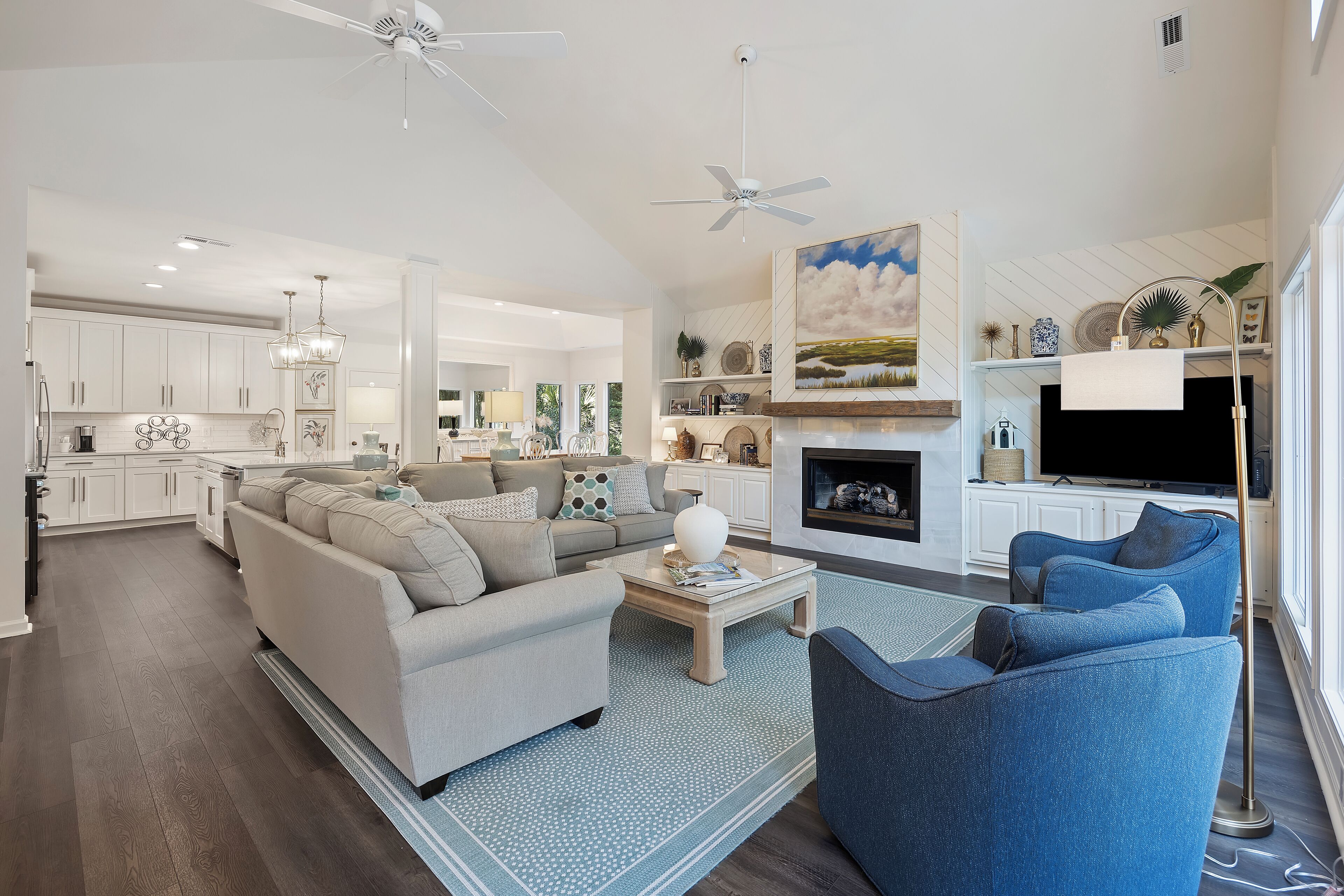 New 4BR West Beach Kiawah Listing with Golf Views & Spacious Screened Porch!
