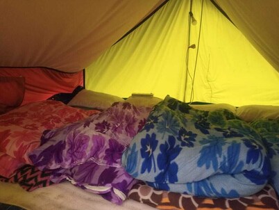 Himalayan hills campsite Kedarnath