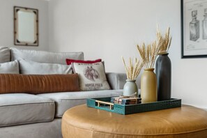Smart TV, fireplace, video games, table football