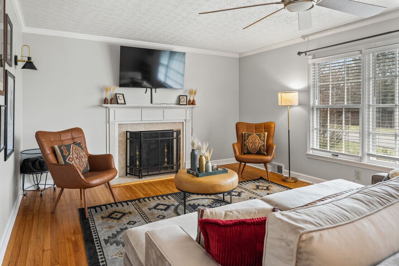 Smart TV, fireplace, video games, foosball