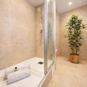 Shower, hair dryer, towels - Charming family apartment located in Paris (Paris)