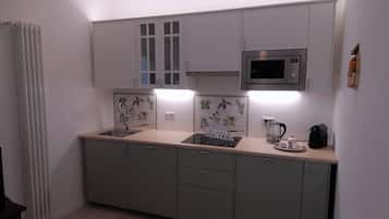 KĂŒhlschrank, Mikrowelle, Herdplatte, GeschirrspĂŒler