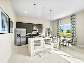 Frigorífico, horno, placa de cocina y lavavajillas