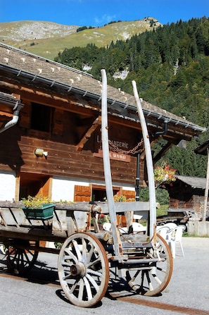 A wooden building with a sign that reads 'ANGERIE.'