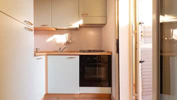 Fridge, oven, stovetop, cookware/dishes/utensils