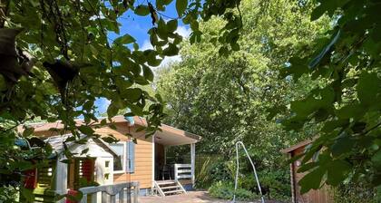Cosy chalet for 4 persons, garden with lawn and lots of privacy, WiFi, close to beach, forest and dunes