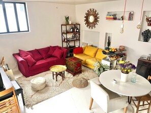 Living area - Loft Plein de Charme en Plein Paris (Paris)