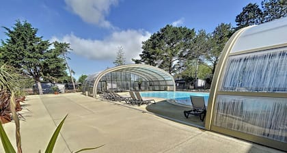 Chalet de standing pour 4 pers., piscine couverte et chauffée, à deux pas de la plage, Wi-Fi gratuit