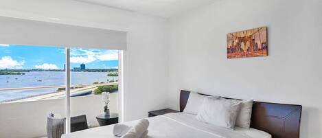 Iron/ironing board, travel crib, WiFi, bed sheets