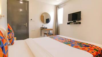 Premium bedding, down duvets, desk, free WiFi