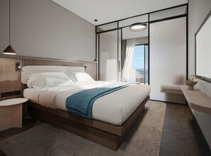 Family Room with bunk beds and sliding door Sea View | Premium bedding, minibar, in-room safe, desk - Valmar Corfu (Corfu)