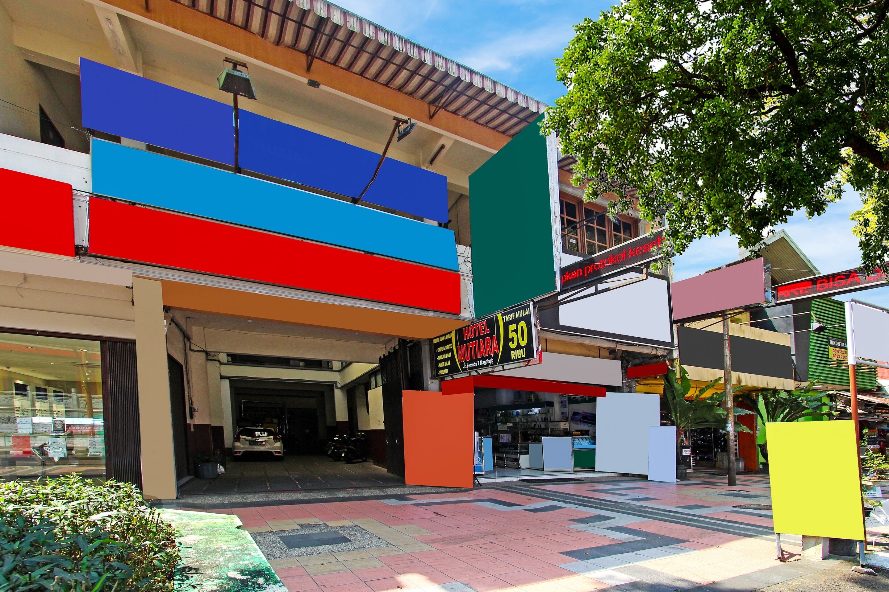 Fachada de la propiedad