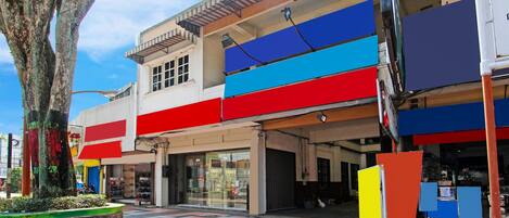 Voorkant van accommodatie