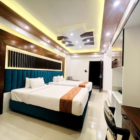 Deluxe-Zweibettzimmer, 2 Einzelbetten | 1 Schlafzimmer, Allergikerbettwaren, Daunenbettdecken, Pillowtop-Betten