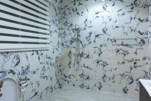 Towels, soap, toilet paper