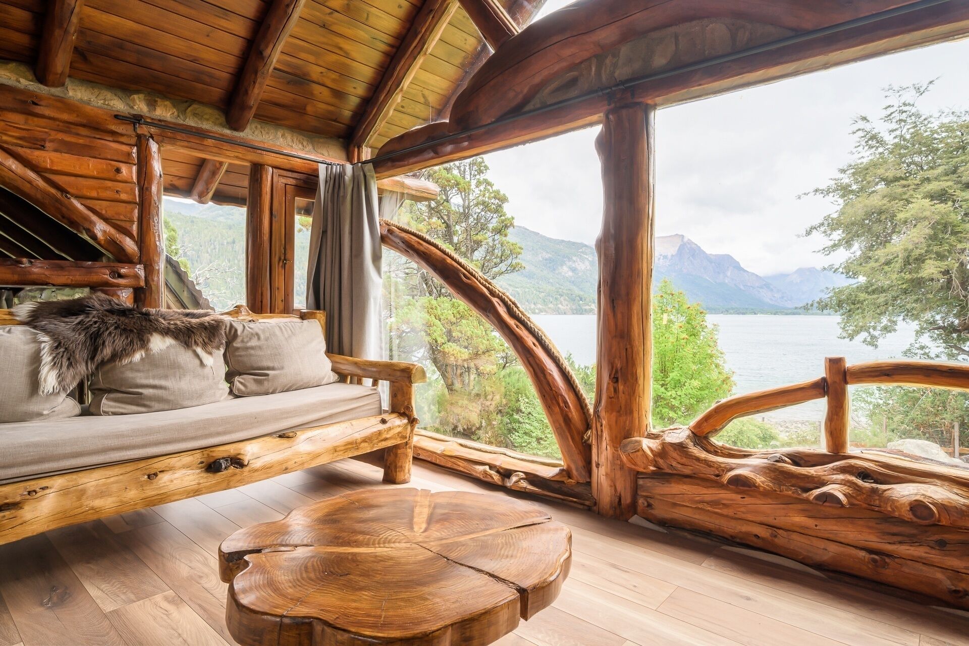 Ferienhütte, 2 Schlafzimmer (Lenga) | Wohnbereich