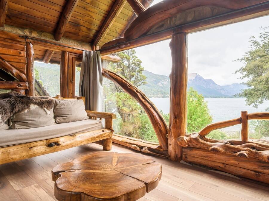 Cabin, 2 phòng ngủ (Lenga) | Khu phòng khách | TV LED 45-inch có truyền hình cáp