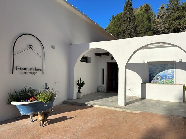 Entrada de la propiedad