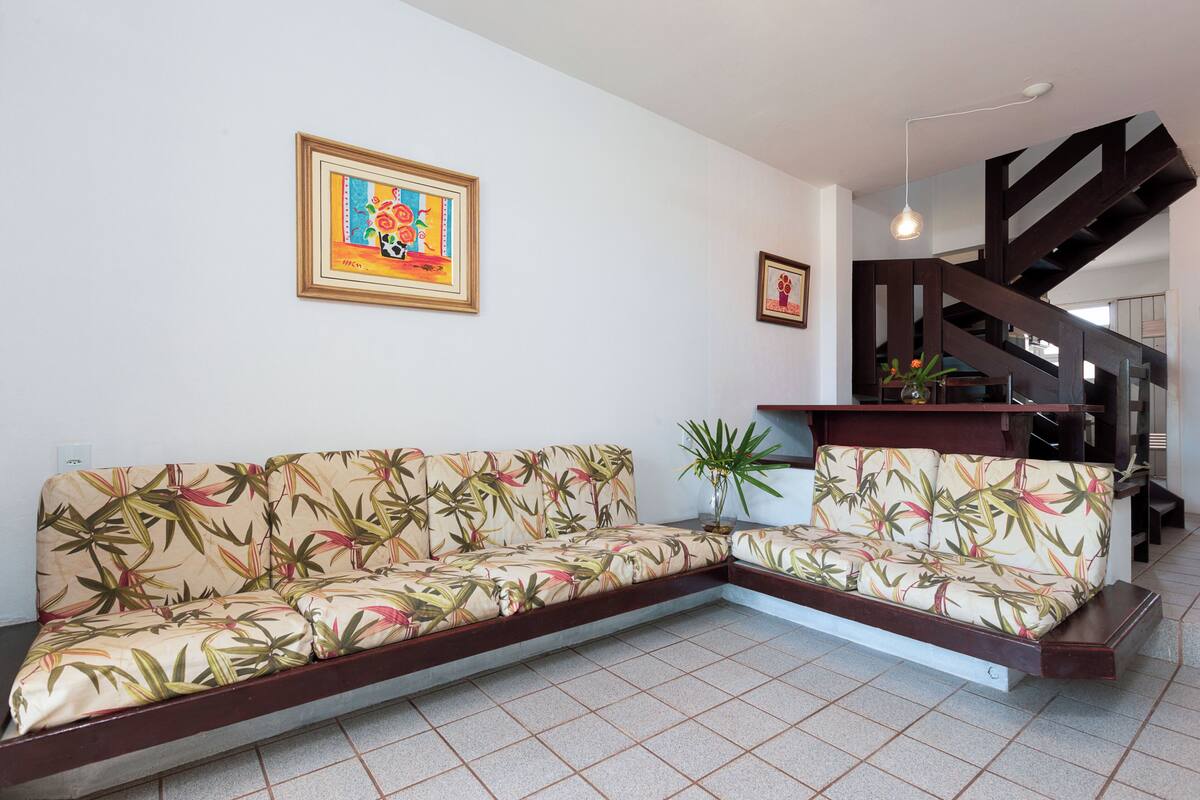 Appartement, uitzicht op strand | Woonruimte