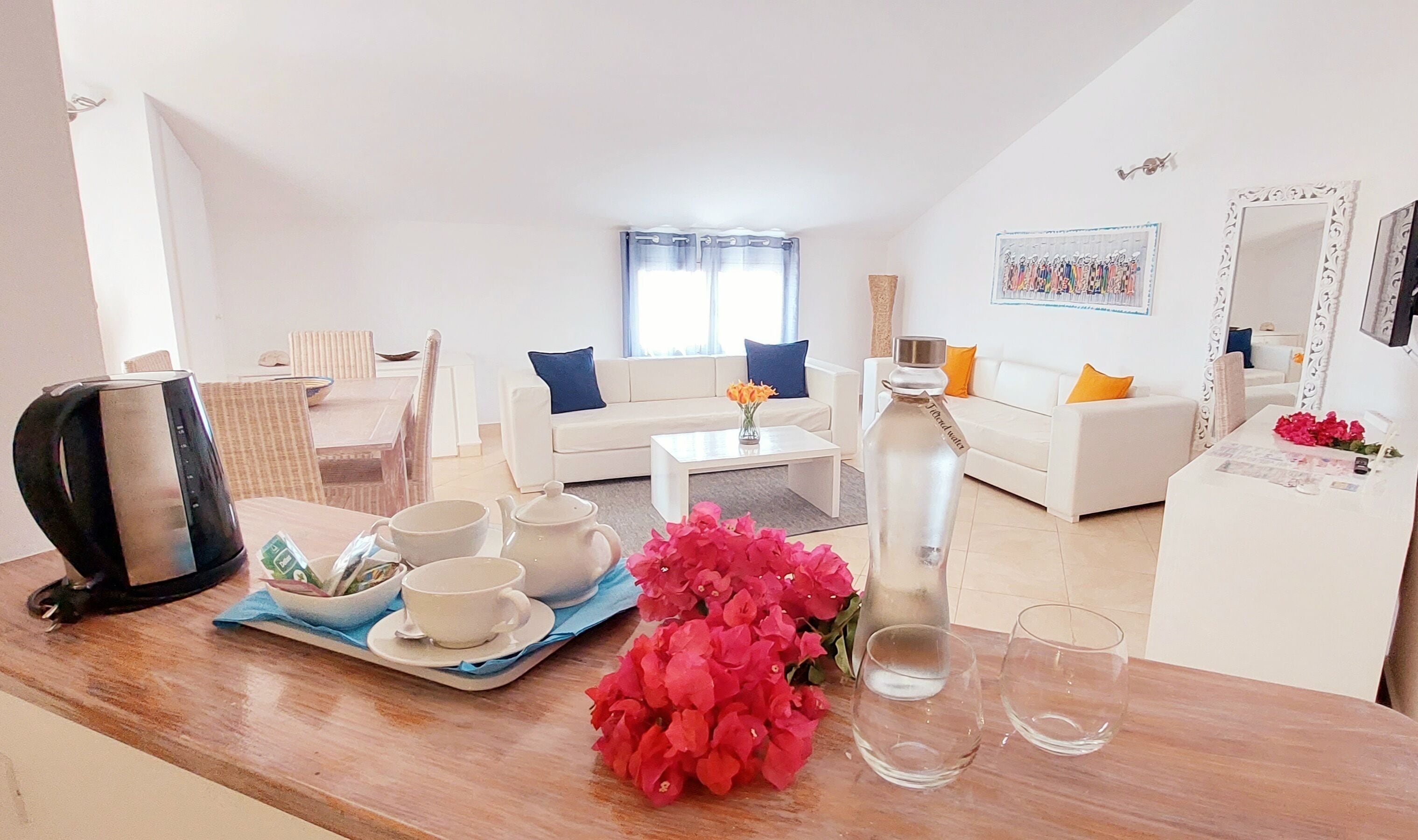 Apartamento luxo | Área de estar | Smart TV