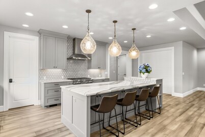 High End New Estate Home in Lake Oswego.  Private suite on 1st level w/o stairs.