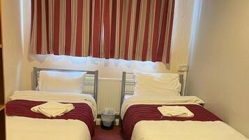 Habitació amb dos llits individuals | Planxa i posts de planxar