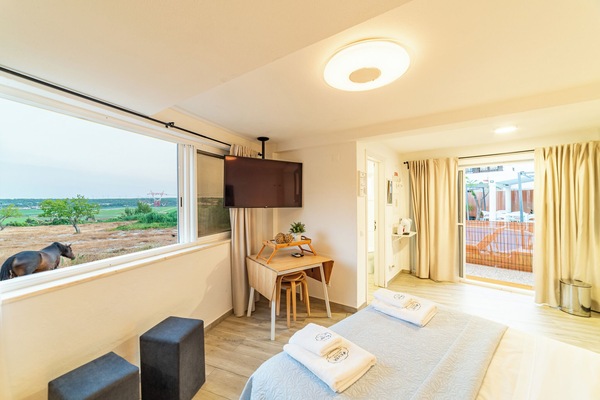 Premium studio, terras (11) | 1 slaapkamer, luxe beddengoed, bedden met traagschuimmatras, gratis wifi