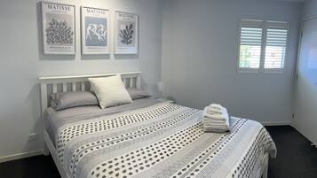 2 bedrooms, iron/ironing board, travel crib, WiFi