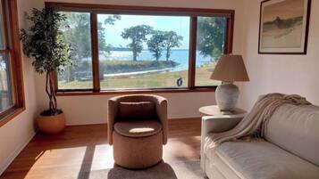 Smart TV, fireplace, video games, books