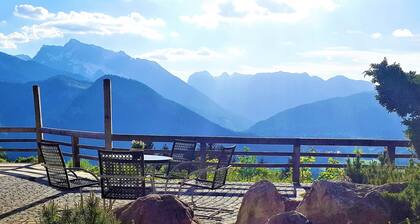 Vacation home high above the Königssee with a panoramic view of the Alps and the valley