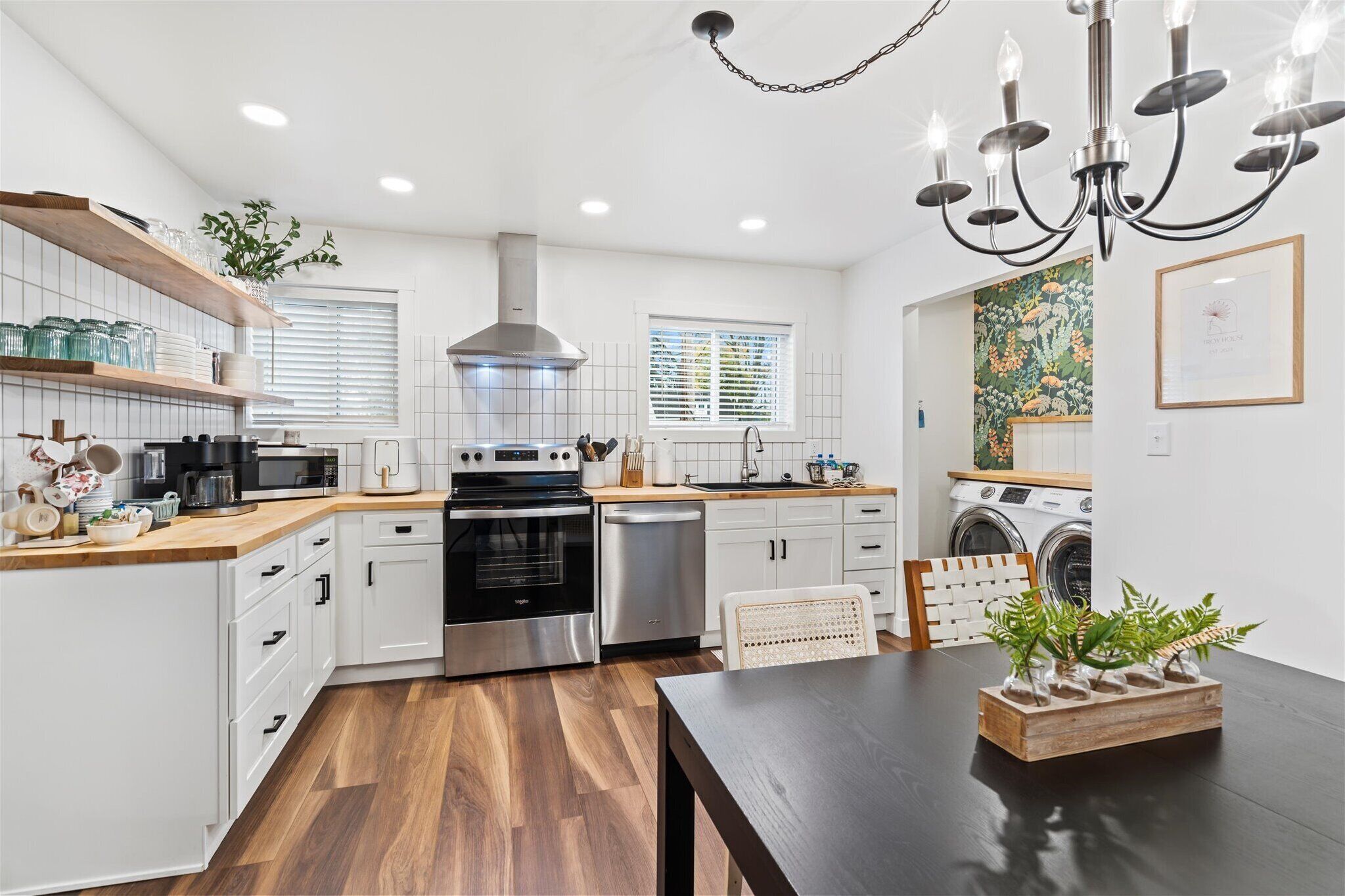 Microwave, oven, stovetop, dishwasher